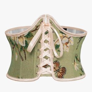 Floral Green Corset Belt